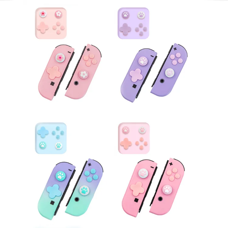 

Button Set for NINTENDO SWITCH for Joy-con D-Pad Buttons Sticker Cover Set, 4colors