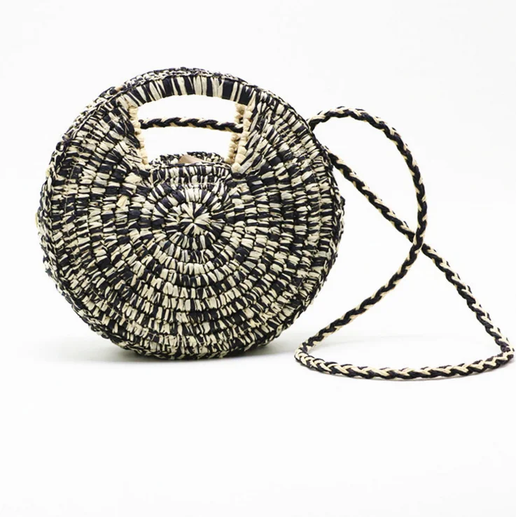 

2021 semi-circular straw bag fashion handbag shoulder bag summer hot-sale beach bags straw tote handbag