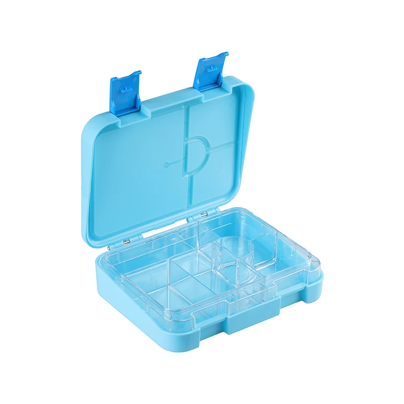 

Eco-friendly leak-proof Aohea kids food bento lunch box school use bento box, Blue, green, red