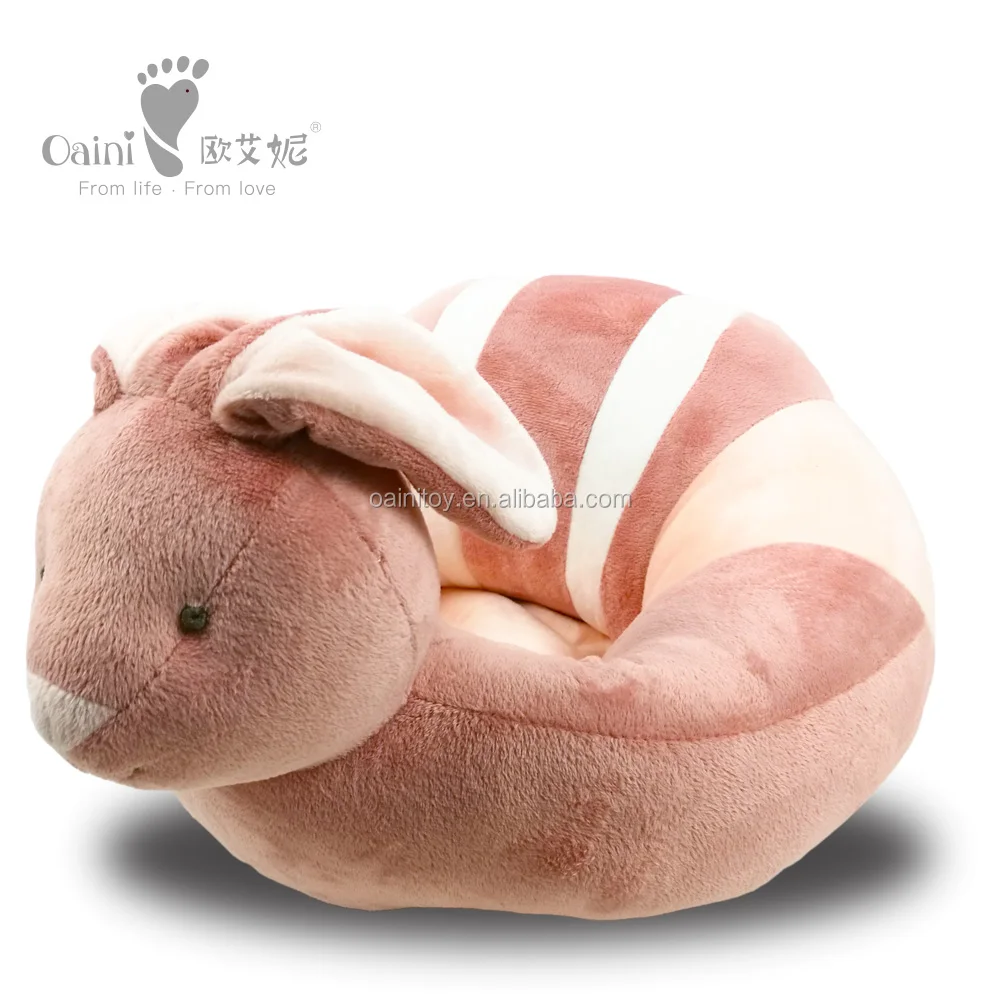 
OAINI 2020 ODM OEM Custom Animal Popular Wholesale Comfortable Baby Sofa Plush Sofa Chair Soft Bunny Baby Support Sofa 
