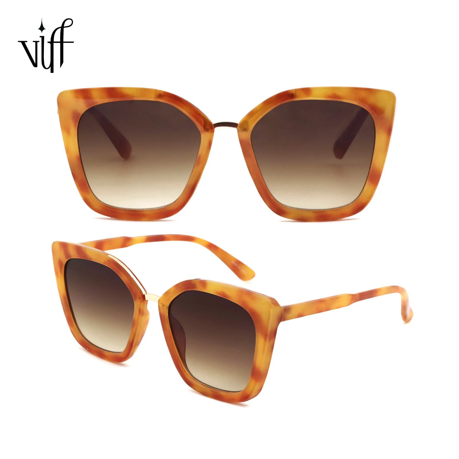 

VIFF HP20557 Factory direct sale new arrival custom logo sun glasses plastic frame PC temple sunglasses 2021