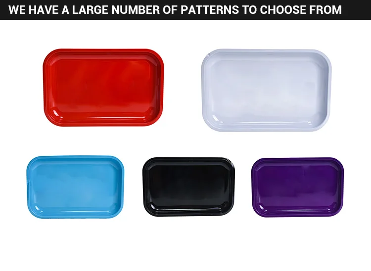 New Design 29*19cm Rolling Trays Bulk Metal Herb Tray Tobacco Rolling