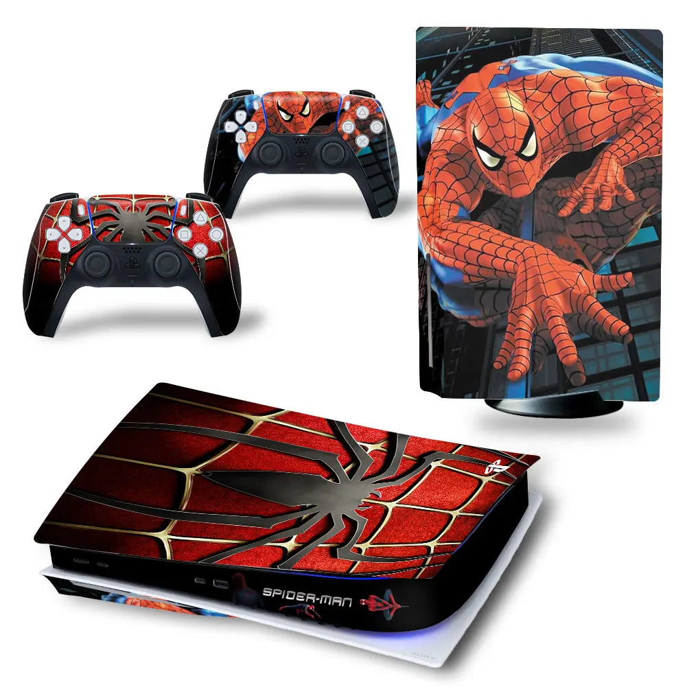 

For Spiderman ps5 console sticker disc version 2 controllers ps 5 gaming accessories game custom skin ps5 skin, Customized