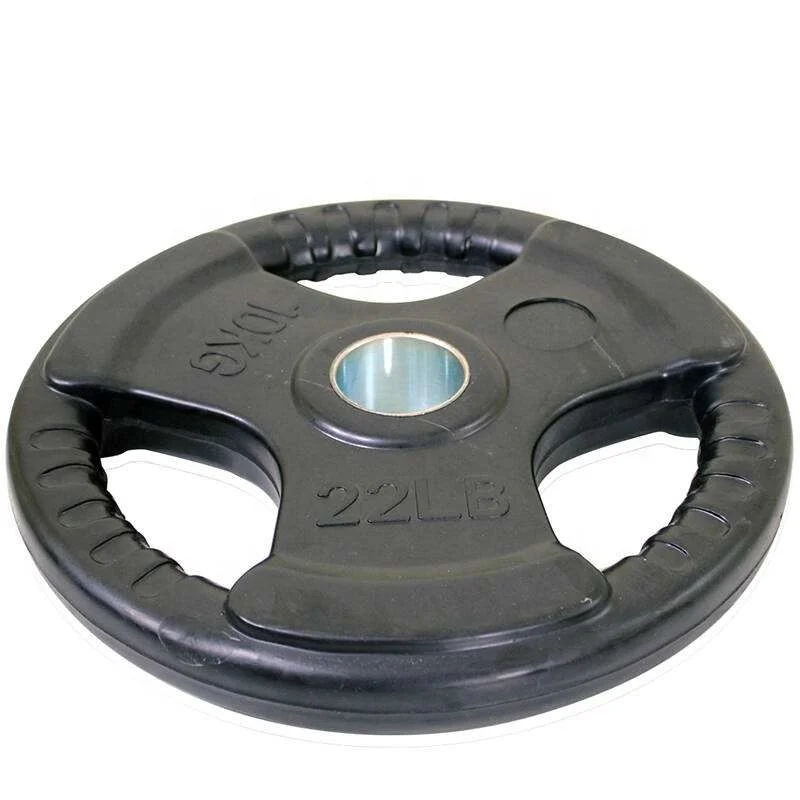 

Fitness Weight Lifting Disc Plate Gym Rubber Weight Plates, Black