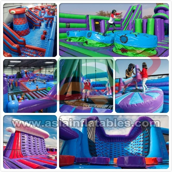 Giant Inflatable Theme Park Amusement Trampoline Game Park Children