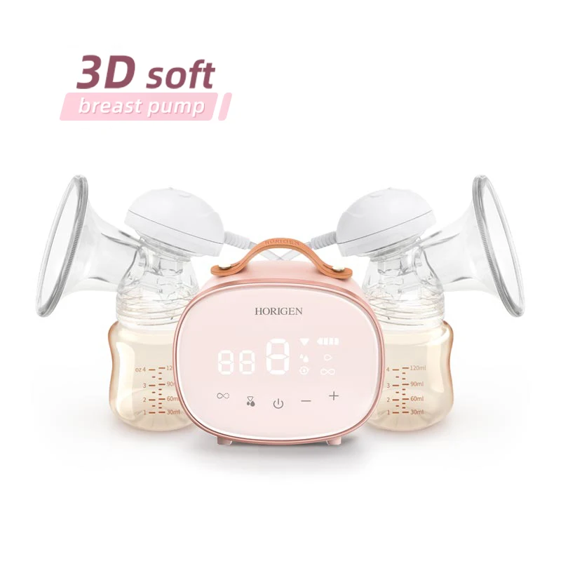 

Horigen double electric breast pump natural 3D breastfeeding pumps breast milk pump Supplies, Customized