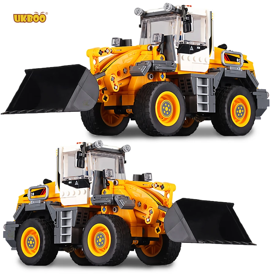 

Free Shipping UKBOO 694PCS Assemble Building Block Educational Mini Forklift Truck Toy