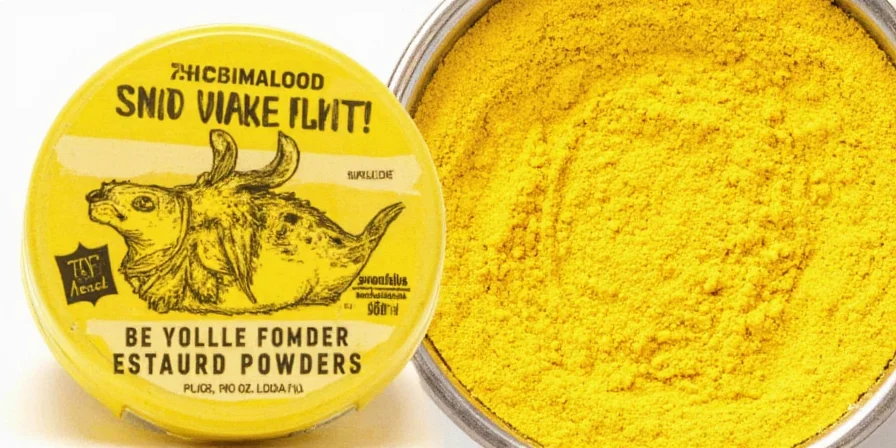 Yellow Mustard Powder Jar