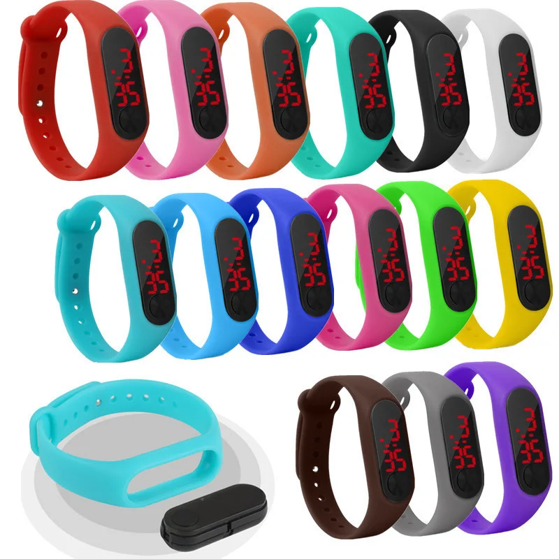 

Led Digital Watch Women Casual Silicone Sports Wristwatch Men Children Kids Watches Outdoor Bracelet Watches Clock