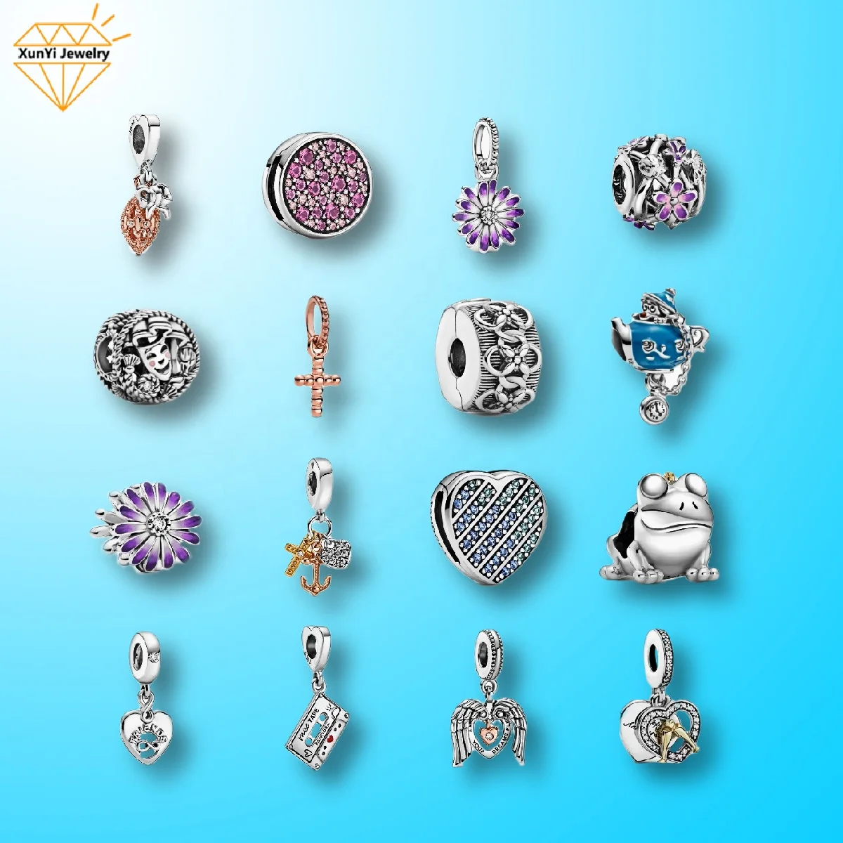 

Wholesales 2021 New Pandora Fashion 925 sterling silver for charms of bracelet High quality