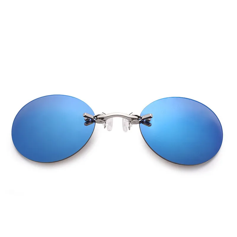 

Sunglasses Metal Retro Round Frame Sunglasses European And American Magnetic Sunglasses Clip-on