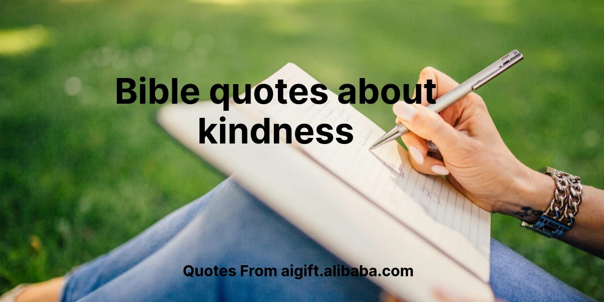 bible quotes about kindness