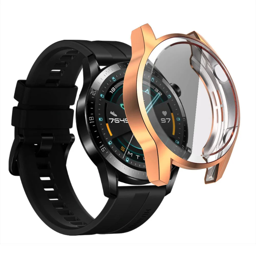 

Screen Protective Shell Full Cover for Huawei Watch GT2 42/46mm Soft TPU Bumper Case, Customized