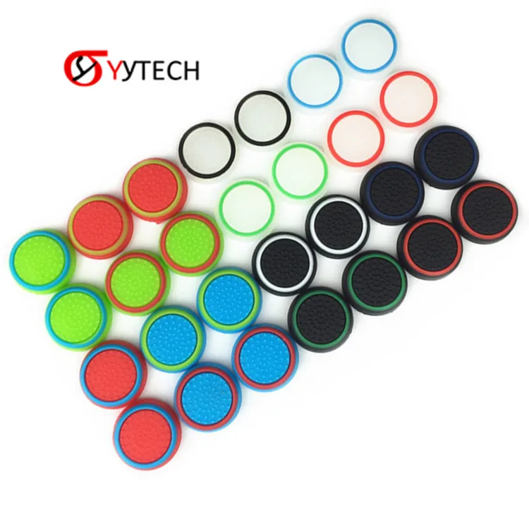 

SYYTECH TPU Silicone Thumbstick Thumb Stick Joystick Grips Protector Cover Cap for PS4 Xbox one PS3 Xbox 360 Controller, 14 colors option