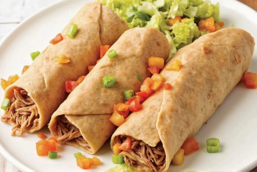 Final shredded pork burrito
