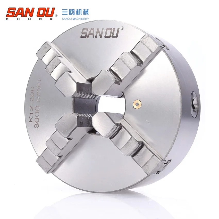 lathe chuck 200mm SANOU Brand 4 jaw self-centering K12-200 Manual metal Lathe chuck For lathe