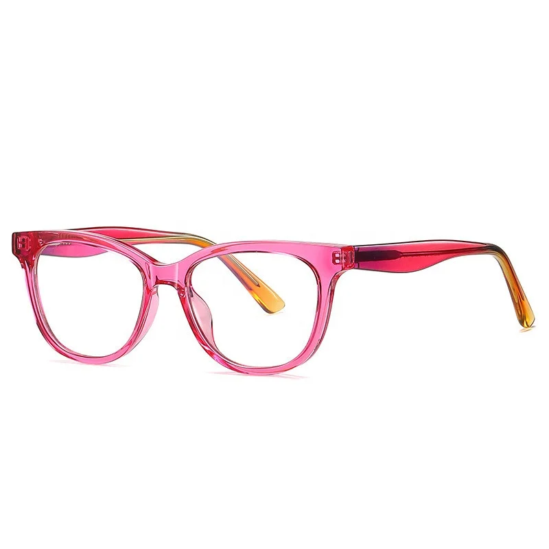

Jiuling Eyewear gradient frame eyewear custom prescription myopia lens optical glasses colorful tr90 eyeglasses for child, Mix color or custom colors