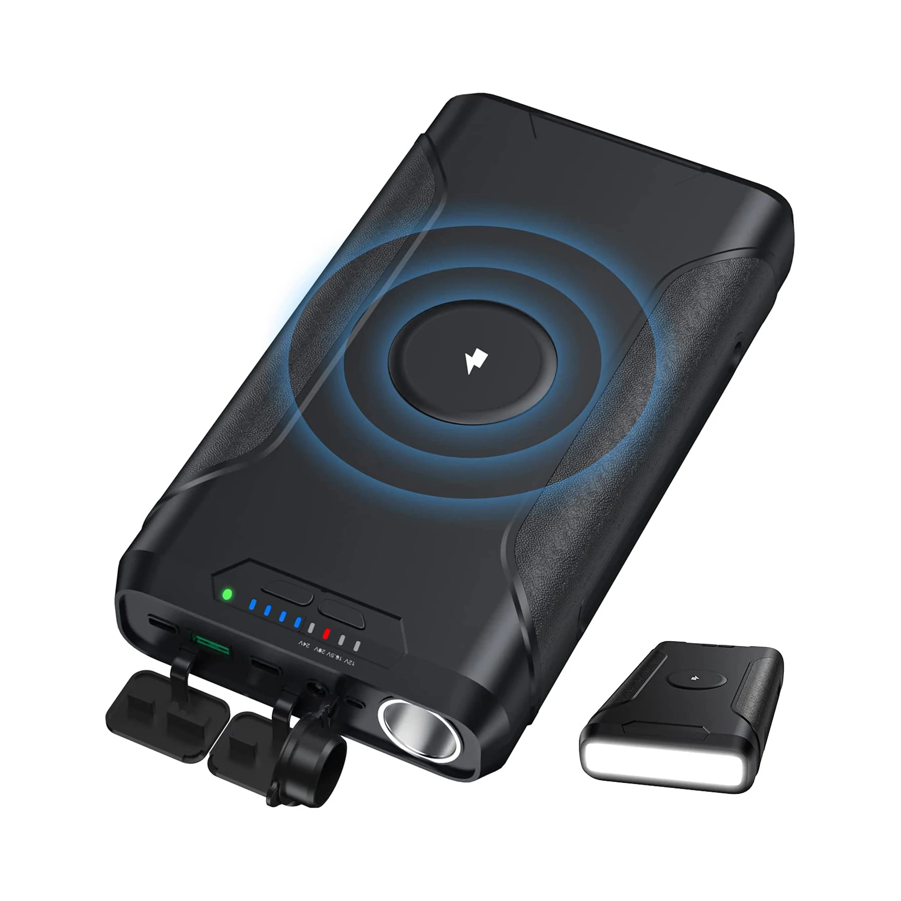 

Wireless Charger Power Bank Promotional Gift Mini Portable Outdoor Travel LED Lamp OEM 72000mah Powerbank