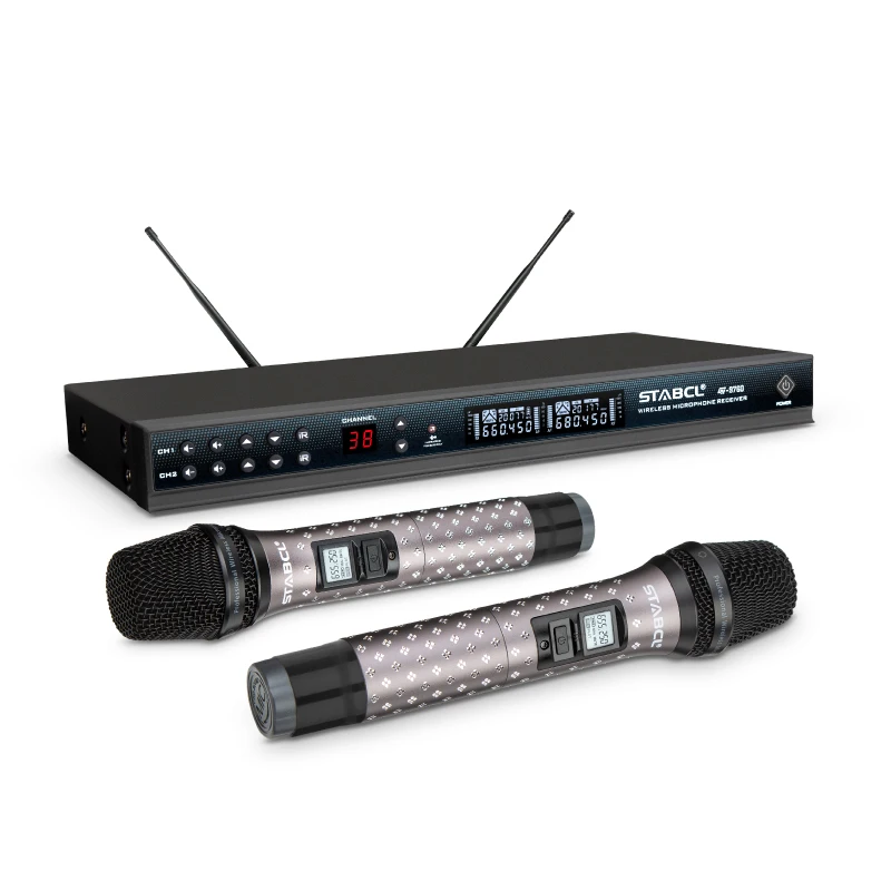 

ST-9760 high-end Silent Karaoke wireless microphone, suitable for large and small stage, conference hall, KTV room,, Brown