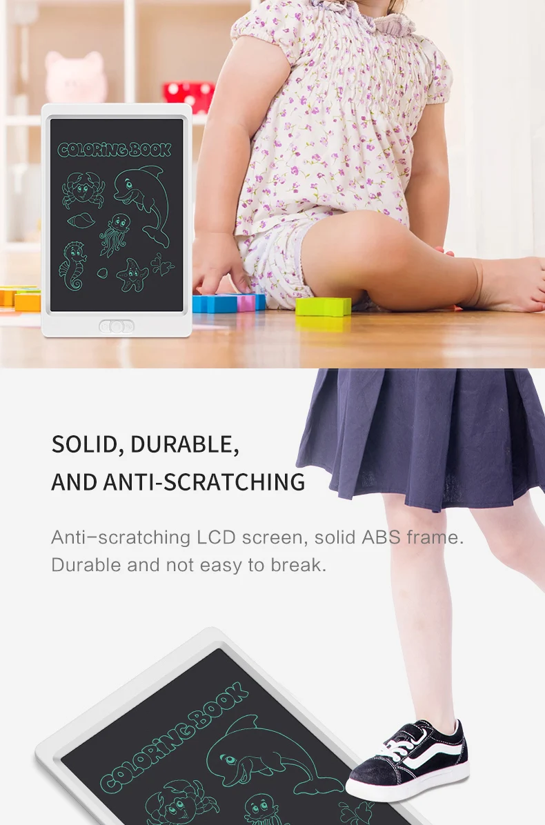 Erasable Notepad Partial Delete Writing Board 10 Inch Writing Tablet for Kids Digital Drawing Learning Toys