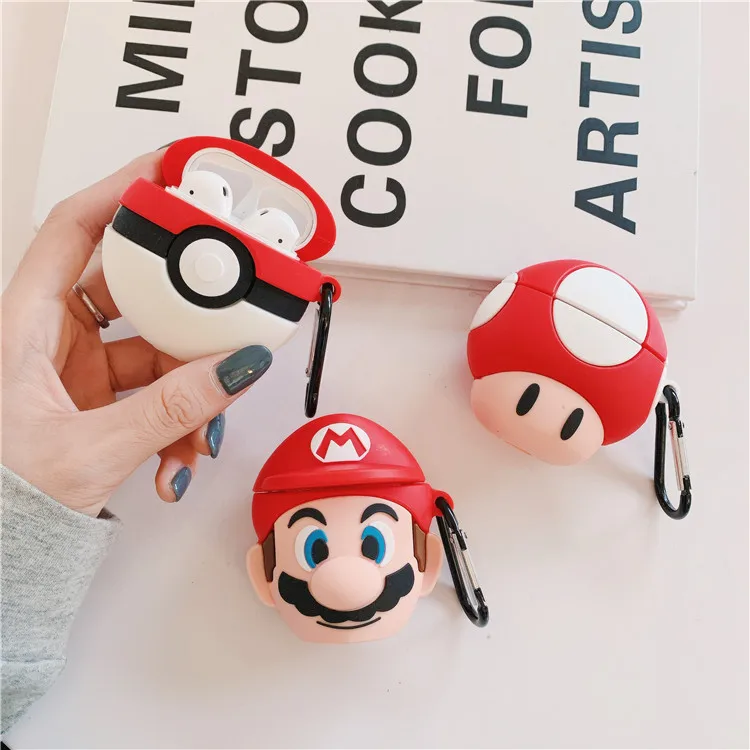 

3D Cartoon Mario For Airpod Case Silicone For Apple Airpod Case For Airpods 1/2 Case Protect Cover