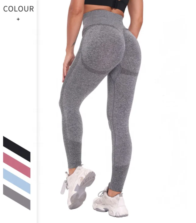 

Peach Buttock Seamless Sport High Waisted Workout Scrunch Butt Gym Yoga Leggings For Women