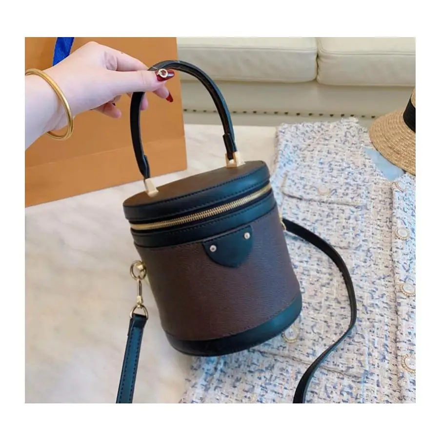 

Designer Handbags Purses Brand L0G0 Women Designer Handbags Leather Fashion Top Quality Cosmetic Case Bucket Bag