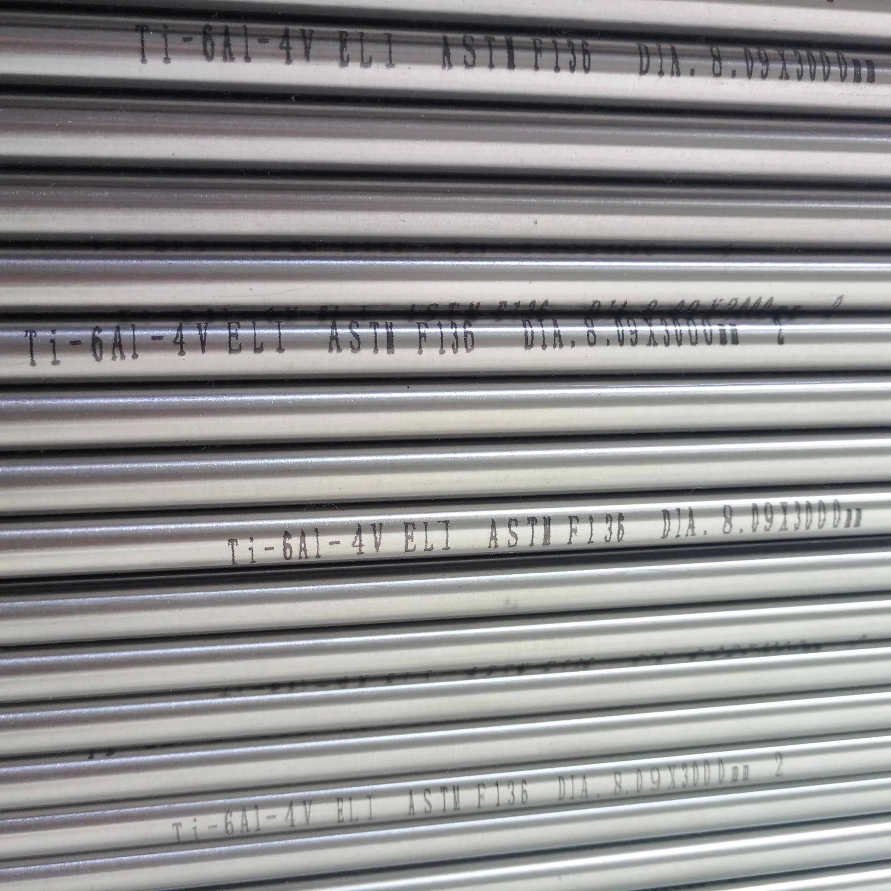 Astm F136 Titanium 6al4v Eli Grade 5 6.0mmx1000mm Titanium Bar In Stock