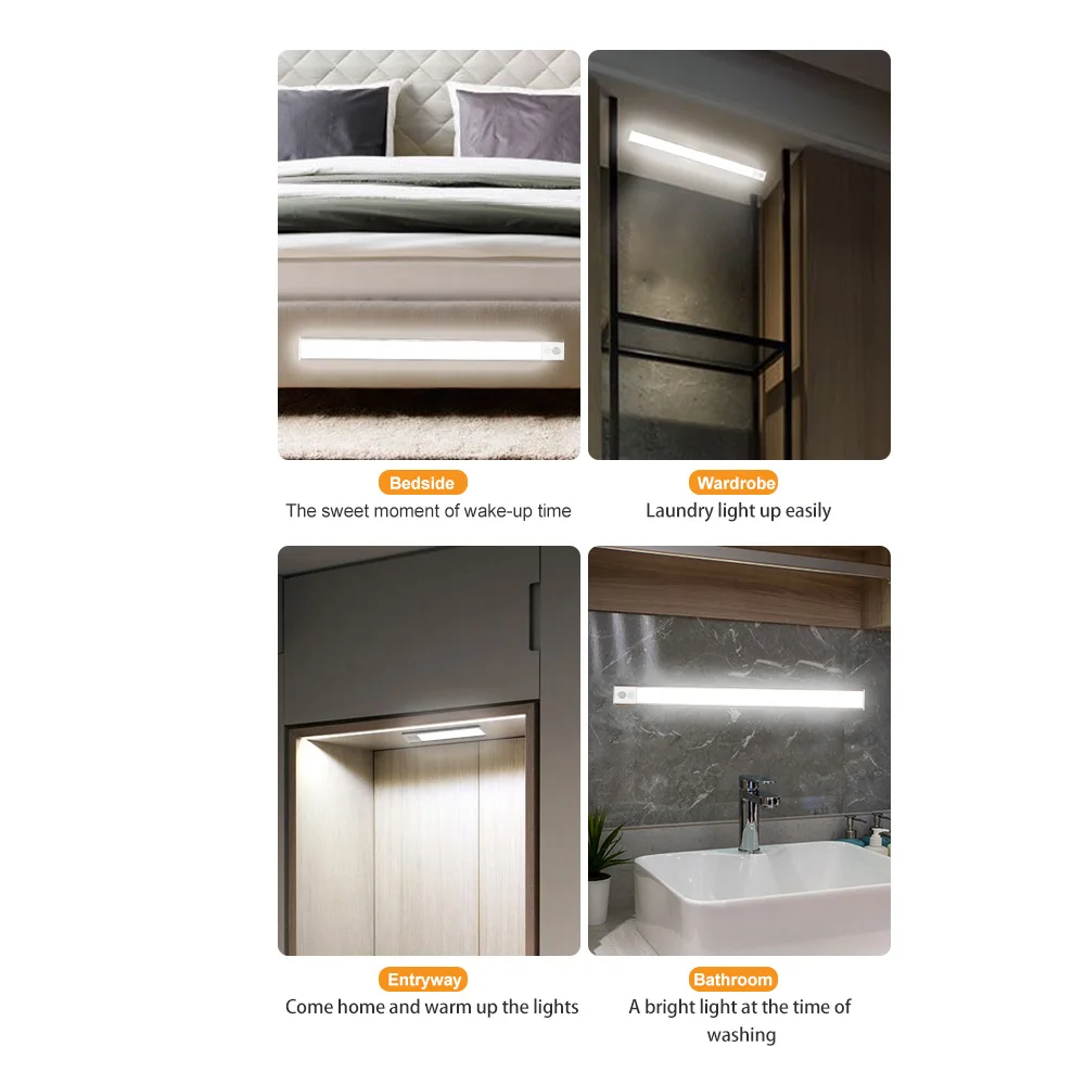 
Hot Sell 2019 Motion Sensor Wardrobe Led Cabinet Tube Light 18W 300mm For Sale 