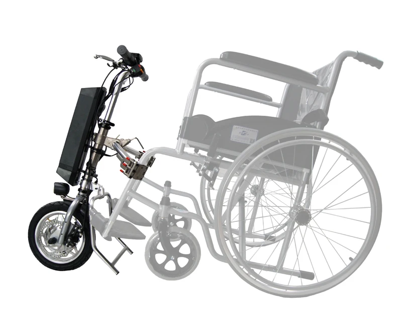 aluminium alloy electric handcycle for wheelchair attachment 250W 350W electric wheelchair motor wheels
