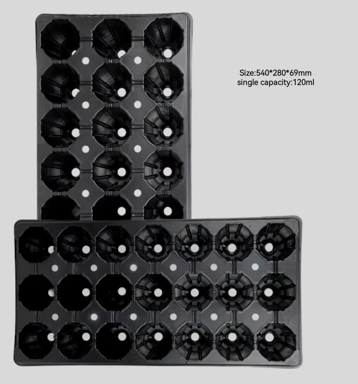 Customized Disposable Plastic 21 Hole Plant Seed Tray Plastic Growth Hole Tray