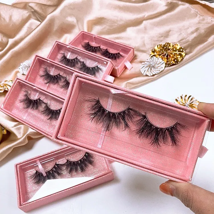 

OEM service Private label packaging box cruelty free artificial eyelashes pestanas lashes 3d mink eyelashes, Natural black