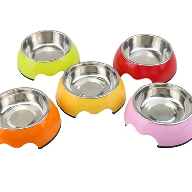 

High quality pet feeder bowl with custom colors, White with decal