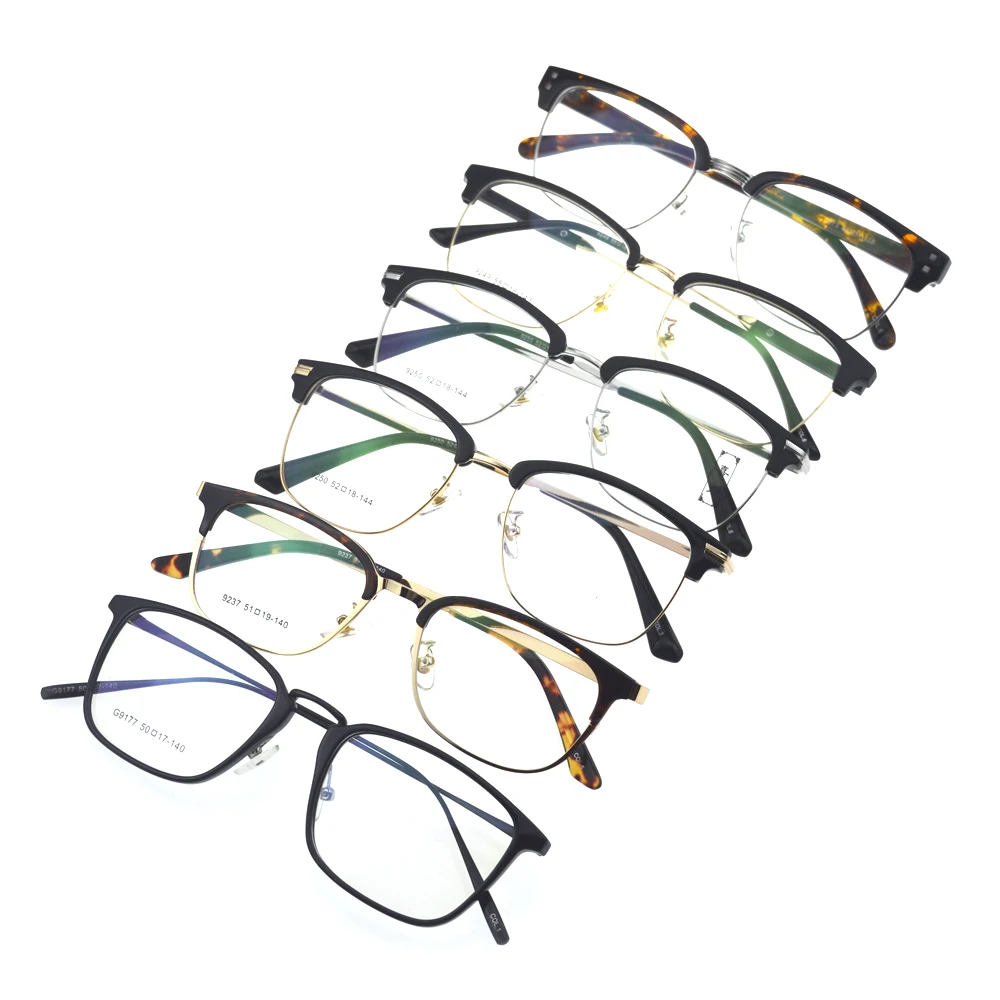 

2021Fashion Promotional Cheap Mixed Randomly TR90 with Metal Optical Frame Eye Glasses Men or Women Eyeglasses