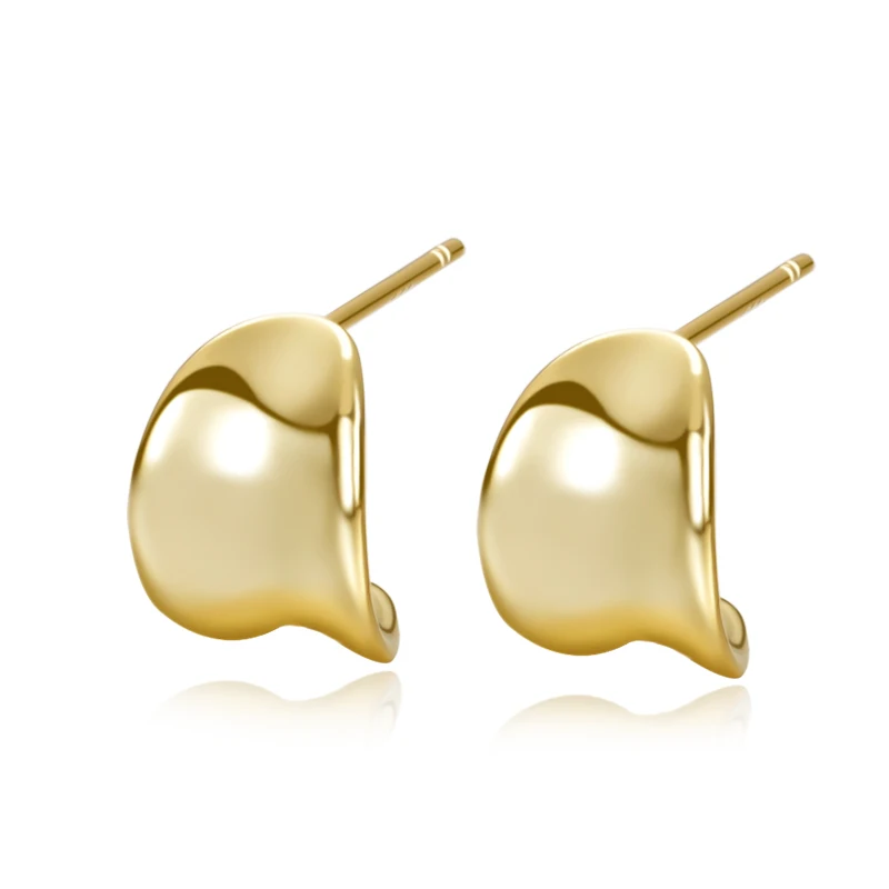 

Fashion cute popular 925 sterling silver gold plated geometric korean earrings jewelry 2022