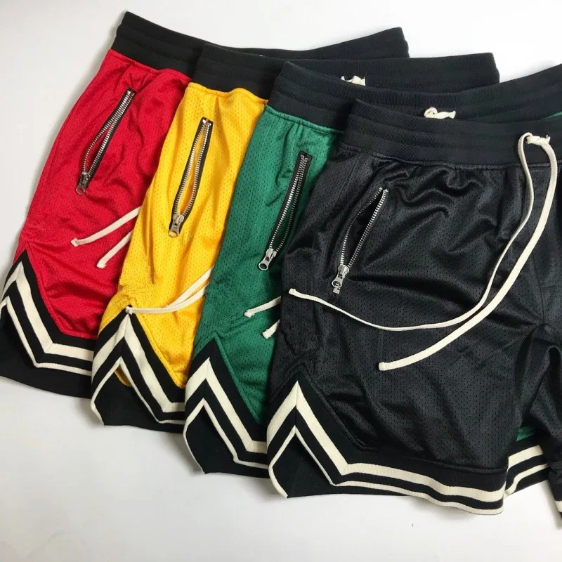 

Wholesale Clothing Custom Logo Print Dry-Fit Active Athletic Blank Men's Gym Mesh Summer Basketball Shorts, White,khaki,yellow,red,grey,green,black,blue,pink