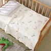 2019 cotton 6 layers super soft custom print bamboo muslin swaddle blanket