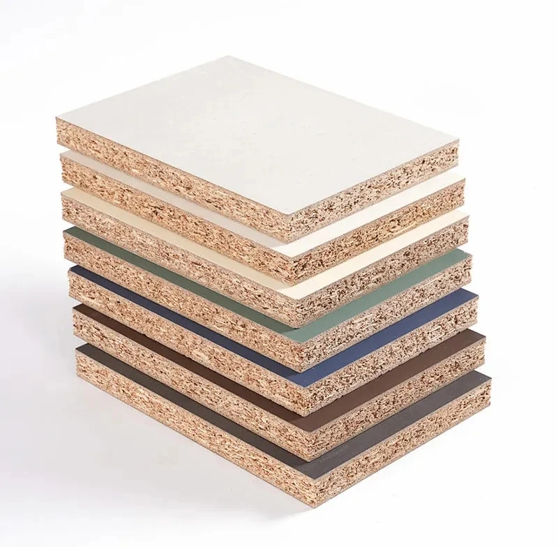 

China Factory Custom Export Raw Material Plain Melamine Flakeboard Chipboard Particle Board