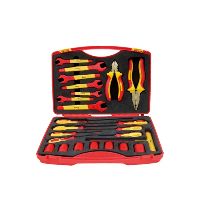 

Factory Price Set Tools High Quality 1000v VDE Insulated Hand Tools Set, Red & yellow