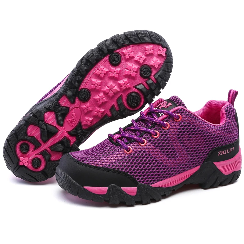 

New Safty Shoes New Leather Net Rubber Hiking Shoes Waterproof Men Hiking Shoes