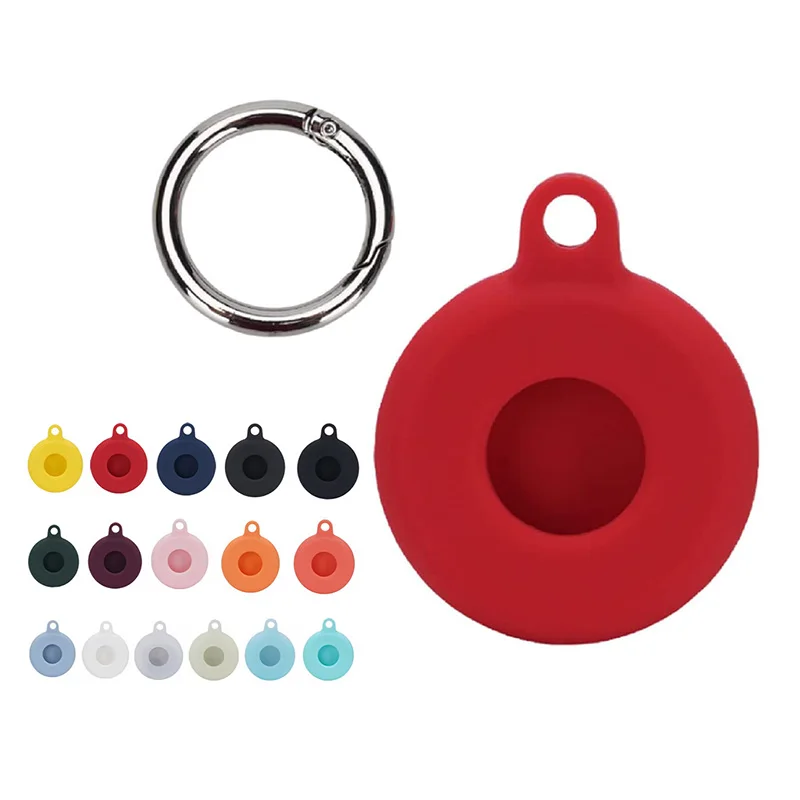 

Anti-lost Tracker Anti Scrach Locator Buckle Keychain Accessories Airtag Sleutelhanger Protective Case Cover For Apple Airtags, Anti scrach colorful