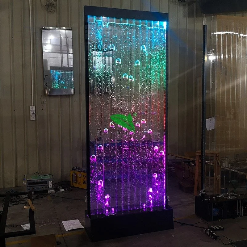 

Customer made led water bubble wall screen partition for wedding and banquet hall decoration