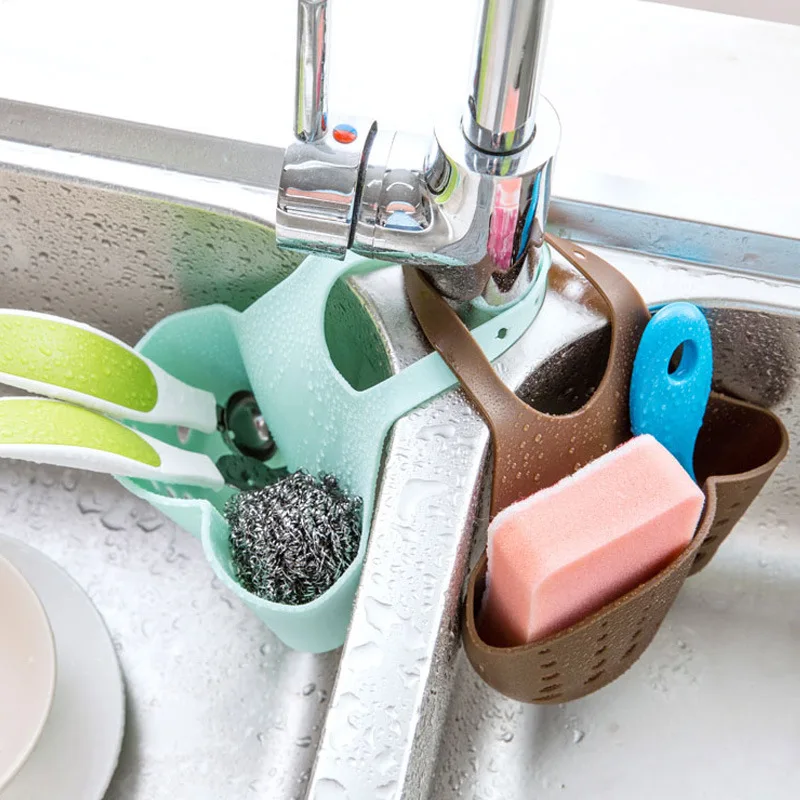 

Kitchen Removable Coupling Plastic Colander Storage Strainer Waste Sink Basket