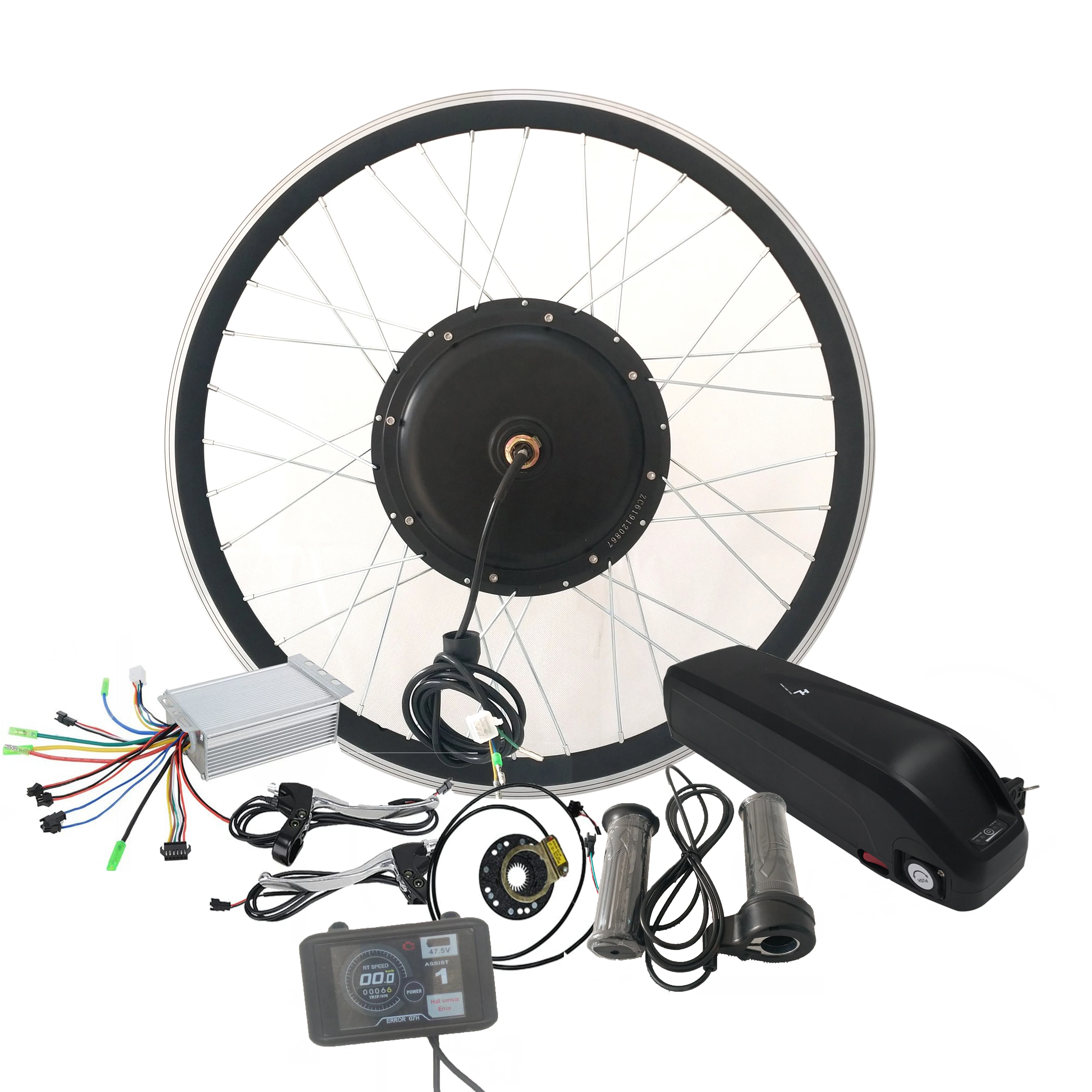 

COMPLETE ELECTRIC BIKE KIT FRONT WHEEL E-BIKE CONVERSION KIT BATTERY INCLUDED