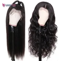 

Raw Indian Temple Hair Wig Vendors Wholesale Long Straight Virgin Human Hair Lace Front Wigs For Black Women