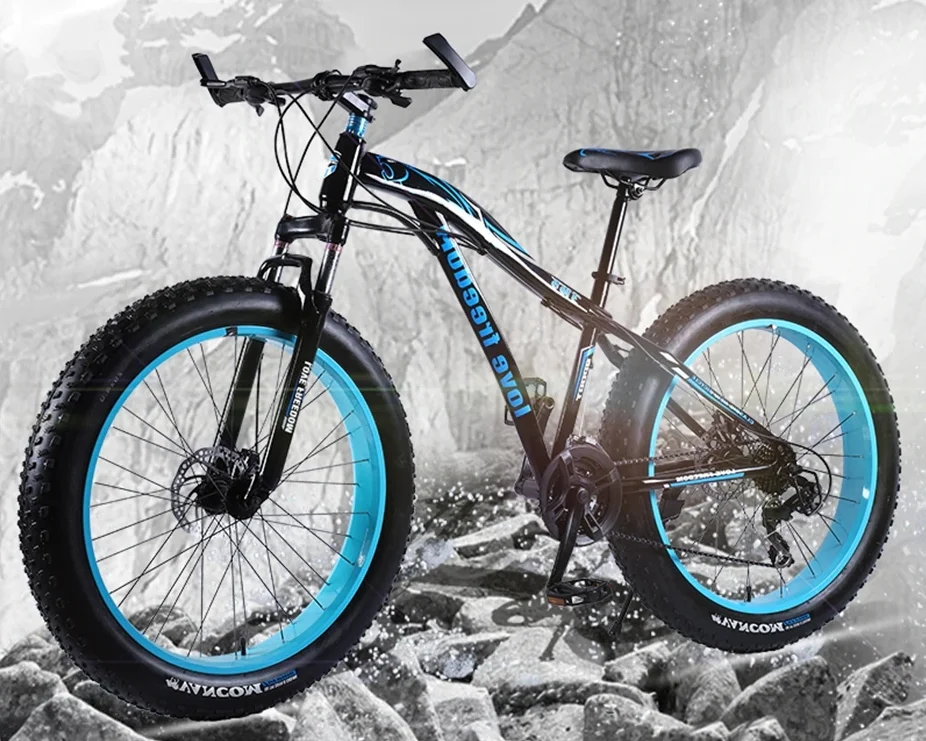 26*4.0 fat tire bicycles/ 7 speed chopper bicycle beach cruiser bike/OEM alloy frame big tyre bicycle
