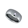 Tungsten Carbide Mens Wedding Band Ring, Cheap 8mm Tungsten Carbide Silver Polish Domed Christian Cross Etch Men's Wedding Band