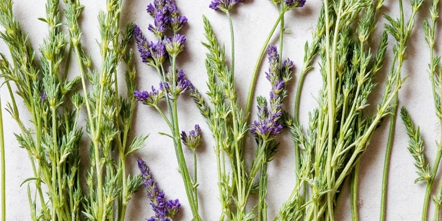 Mason jars filled with Provence herbs