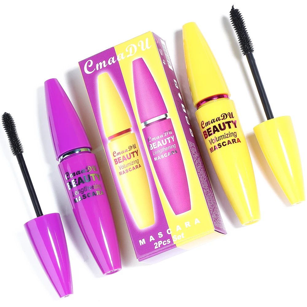 

cmaadu natural clear disposable mascara long lasting fiber vegan private label