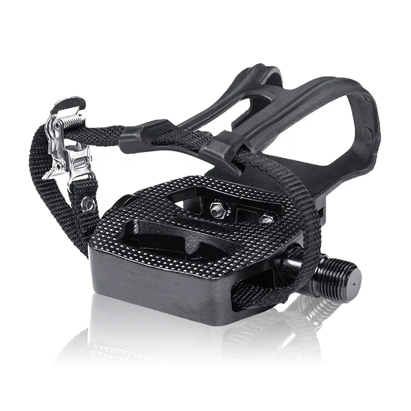 

New Collection Spinning Bike Pedals 9/16'' Spin Bicycle with Toe Clips Exercise Spinning Bike Pedals